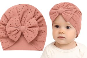 ANNA CREATIONS Soft Bow Baby Head Wrap – Stretchable Elastic Headband for Girls (Pack of 1)