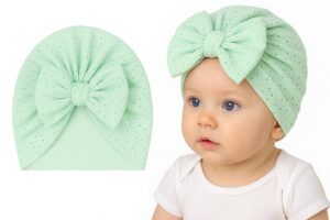 ANNA CREATIONS Premium Soft Bow Baby Head Wrap – Stretchable Elastic Headband for Girls (Pack of 1)