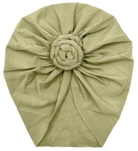 ANNACREATIONS Premium Soft Bow Head Wrap Super Stretchable Headband Hair Accessories For Baby Girls (Green)