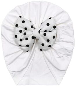 ANNACREATIONS Premium Soft Polka Bow Head Wrap Super Stretchable Headband Hair Accessories For Baby Girls